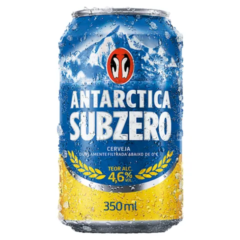 Cerveja Pilsen Antarctica Subzero Lata 350ml
