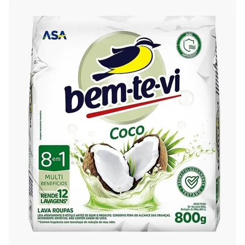 Lava Roupa Bem Te Vi Coco 800G