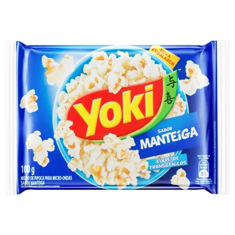 Pipoca para Micro-Ondas Manteiga Yoki Pacote 100g