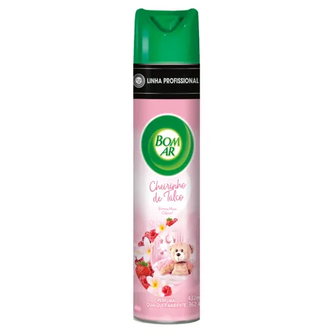 Neutralizador de Odores Cheirinho de Talco Bom Ar Profissional Frasco 432ml Spray