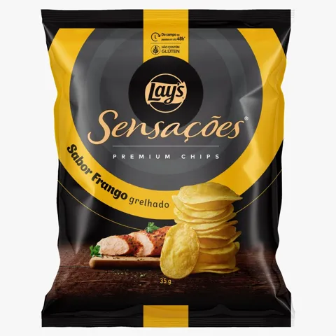 Batata Frita Lisa Frango Grelhado Lay's Sensações Premium Pacote 35g