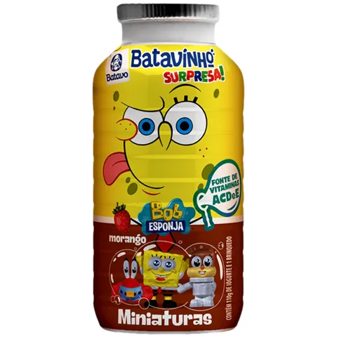 Iogurte Batavinho Surpresa Bob Esponja Morango 110G