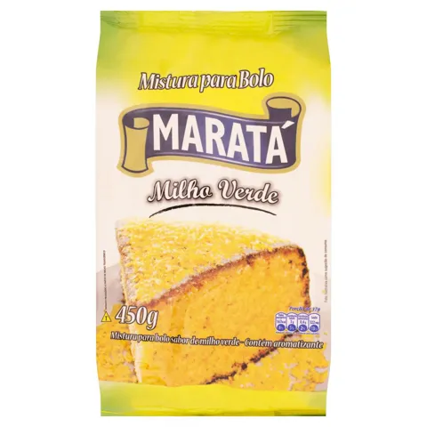 Mistura para Bolo Milho Verde Maratá Pacote 450g
