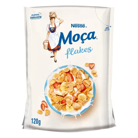 Cereal Matinal Leite Condensado Nestlé Moça Flakes Sachê 120g