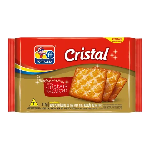 Biscoito Cristal Fortaleza Pacote 414g