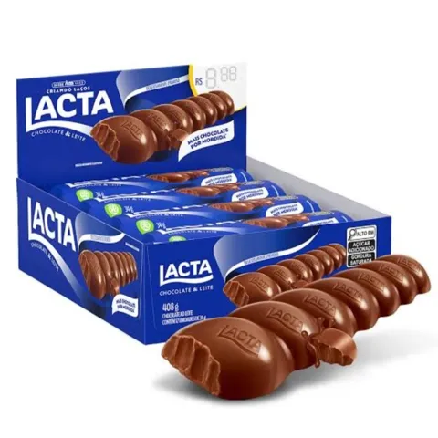 Choc Lacta barra 28G Ao Leite
