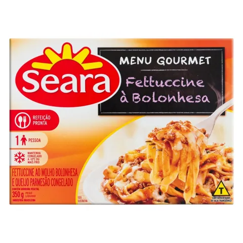 Fettuccine à Bolonhesa Seara Menu Gourmet Caixa 350g
