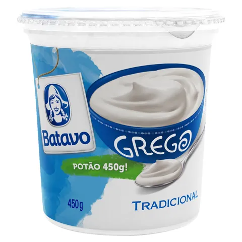 Iogurte Grego Tradicional Batavo Pote 450g