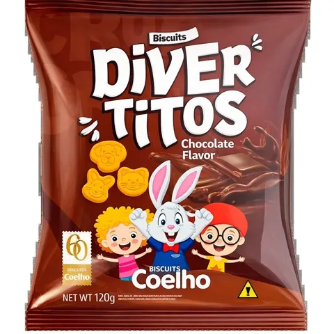 Biscoito Divertidos Chocolate 150G