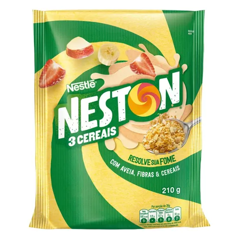 Flocos 3 Cereais Nestlé Neston Pacote 210g