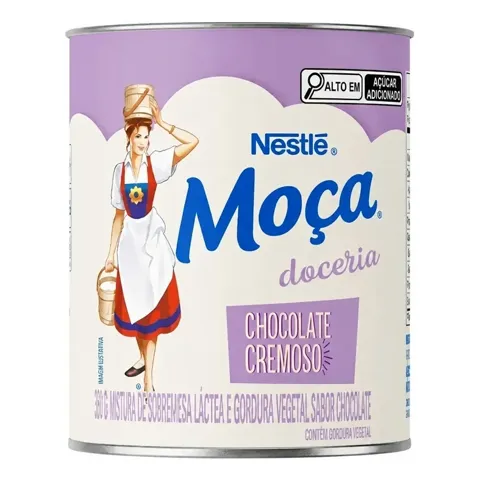 Chocolate Cremoso Moça Doceria Lata 365g