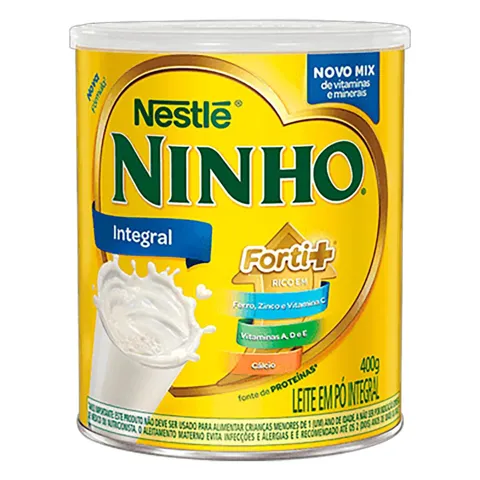 Leite em Pó Integral Nestlé Ninho Forti+ Lata 400g