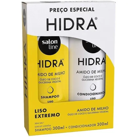 Kit Sh+Cond Salon Line Hidra Super Liso 300Ml