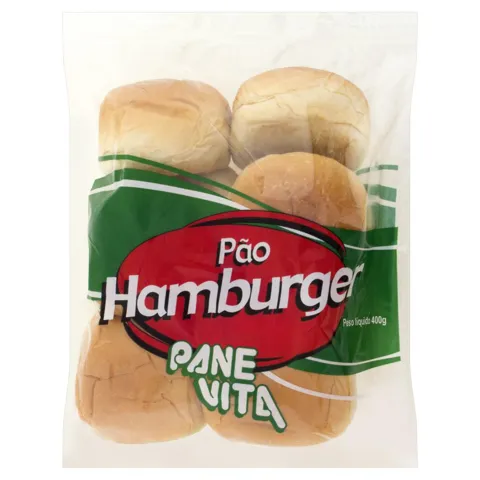Pão para Hambúrguer Panevita Pacote 400g