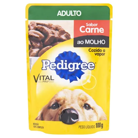 Alimento para Cães Adultos Carne ao Molho Pedigree Vital Pro Sachê 100g