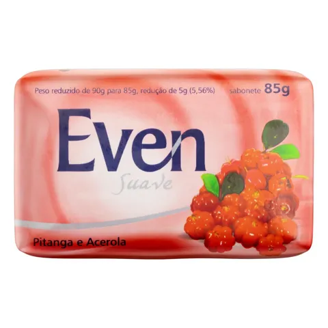Sabonete em Barra Pitanga e Acerola Even Suave Cartucho 85g