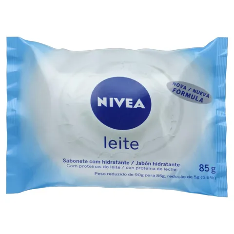 Sabonete em Barra Hidratante Leite Nivea Pacote 85g