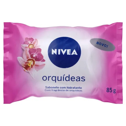 Sabonete em Barra Hidratante Orquídeas Nivea Pacote 85g