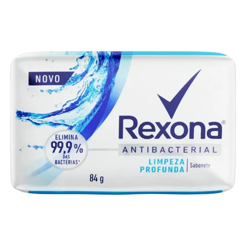 Sabonete em Barra Antibacterial Limpeza Profunda Rexona Cartucho 84g