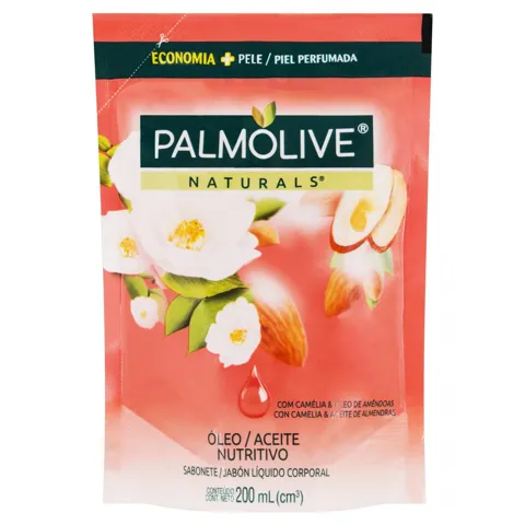 Sabonete Líquido Óleo Nutritivo Palmolive Naturals Sachê 200ml Refil