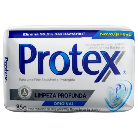 Sabonete em Barra Antibacteriano Original Protex Limpeza Profunda Cartucho 85g