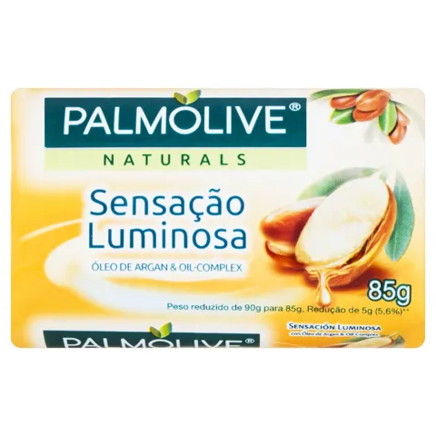 Sabonete em Barra Sensação Luminosa Palmolive Naturals Cartucho 85g
