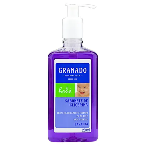 Sabonete Líquido de Glicerina Lavanda Granado Bebê Frasco 250ml