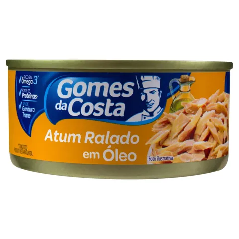 Atum Ralado em Óleo Gomes da Costa Lata 130g