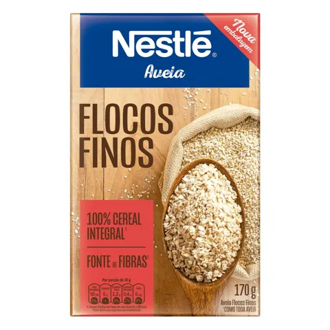 Aveia em Flocos Finos Nestlé Caixa 170g