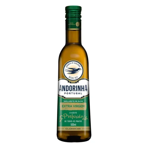 Azeite de Oliva Extra Virgem Português Andorinha Clássicos Vidro 500ml