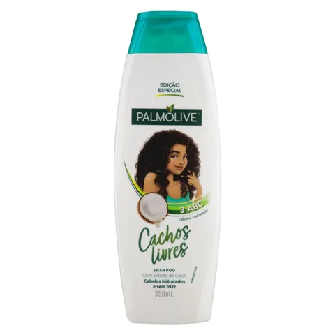 Shampoo com Extrato de Coco Palmolive Cachos Livres Frasco 350ml