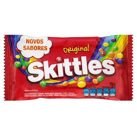 Bala Original Skittles Pacote 38g