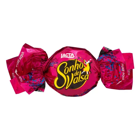 Bombom Wafer com Recheio Cremoso e Cobertura de Chocolate Lacta Sonho de Valsa Pacote 21,5g