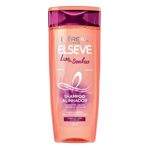Shampoo L'oréal Paris Elseve Liso dos Sonhos Frasco 200ml