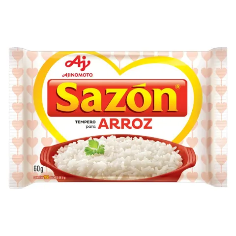 Tempero para Arroz Sazón Pacote 60g 12 Unidades