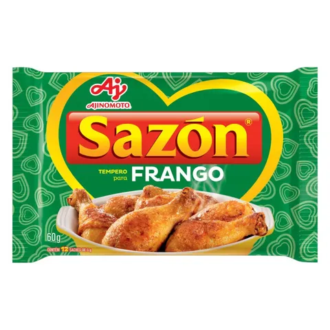 Tempero para Frango Sazón Pacote 60g 12 Unidades