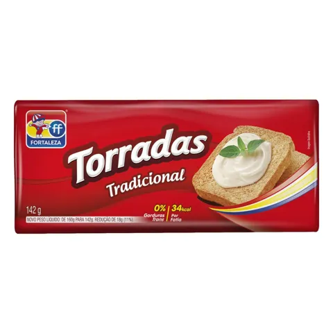 Torrada Tradicional Fortaleza Pacote 142g