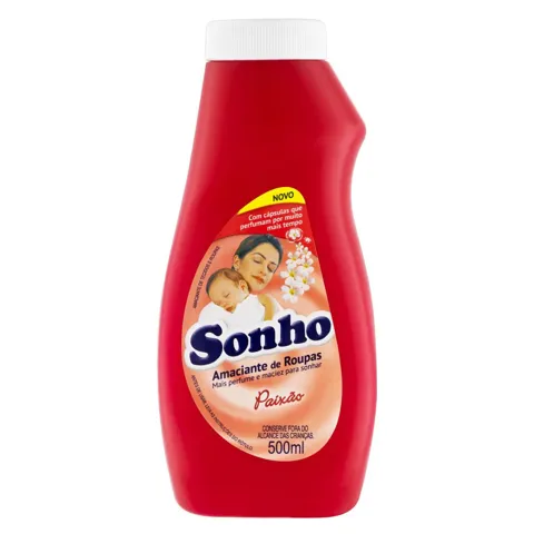 Amaciante de Roupa Diluído Paixão Sonho Frasco 500ml