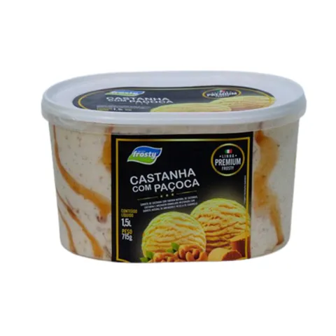 Sorvete FROSTY Castanha com Paçoca 1,5L