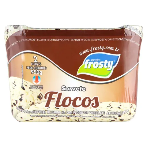 Sorvete Flocos Sorvetes Frosty Pote 2l