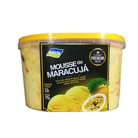Sorvete FROSTY Mousse de Maracujá 1,5L