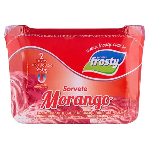 Sorvete Morango Sorvetes Frosty Pote 2l