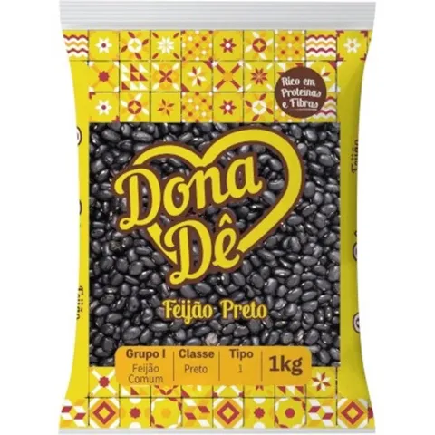 Feijâo Preto Dona Dê 1kg