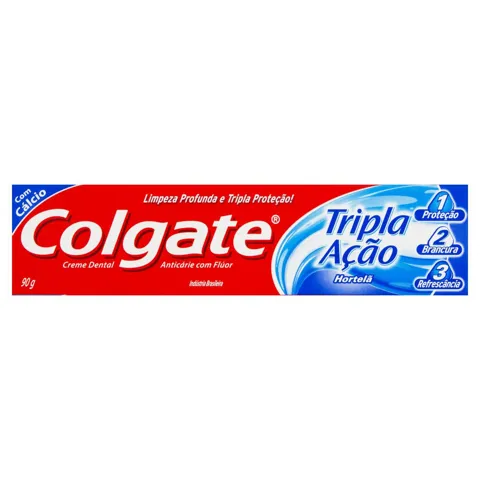 Creme Dental Hortelã Colgate Tripla Ação Caixa 90g