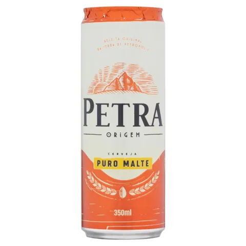 Cerveja American Lager Puro Malte Petra Origem Lata 350ml