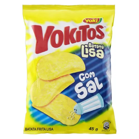 Batata Frita Lisa com Sal Yoki Yokitos Pacote 45g