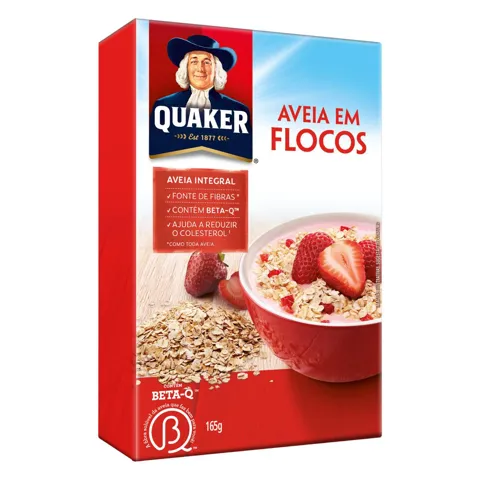 Aveia em Flocos Quaker Caixa 165g