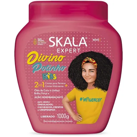 Creme Cabelo Skala 1Kg divino potinho KIDS