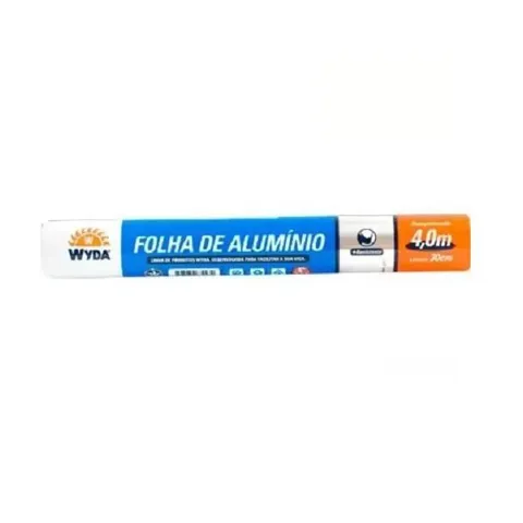 Papel Alumínio WYDA 4m x 30cm