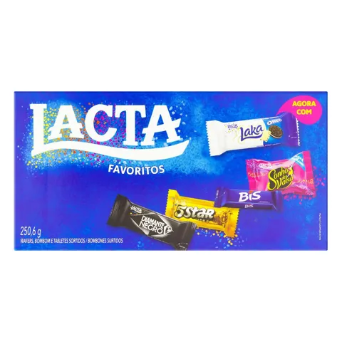 Bombom Sortido Lacta Favoritos Caixa 250,6g